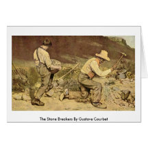 The Stone Breakers By Gustave Courbet Greeting Cards