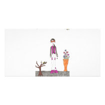 The stone garden photo card template