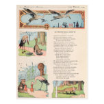The Stork and the Fox from the Fables Postcards