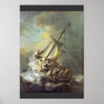 The Storm On The Sea Of Galilee. By Rembrandt Van Posters