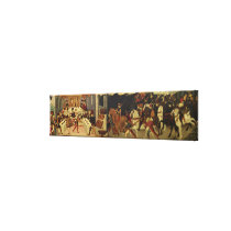 The Story of Alatiel, on Horseback and at a Banque canvas prints