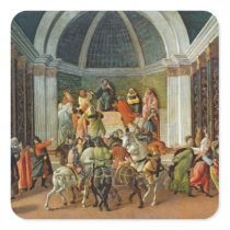The Story of Virginia, c.1500 Square Stickers