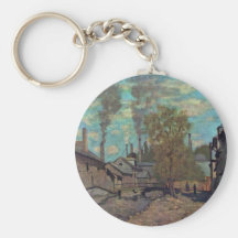 The Stream Of Robec By Claude Monet Key Chain