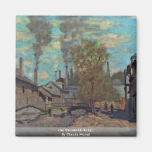 The Stream Of Robec By Claude Monet Refrigerator Magnet