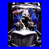 The Street Rod in Blue posters