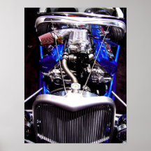 The Street Rod in Blue Print