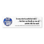 The Stupid, It Burns! Blue Jewel Bumper Stickers