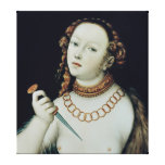 The Suicide of Lucretia, 1538 Canvas Prints