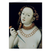The Suicide of Lucretia, 1538 Greeting Cards