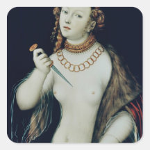 The Suicide of Lucretia, 1538 Square Stickers