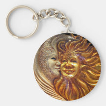 The Sun, The Moon, The Kiss Keychain