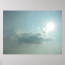 The sun with a cloud print