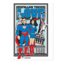 The Super Obamas Postcard