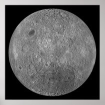 The Surface on the Far Side of Earth's Moon Poster