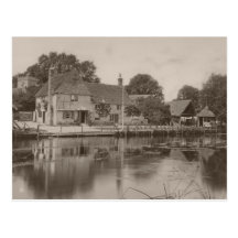 The Swan Inn - Streatley 1870 Postcard
