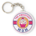 The Sweetest Mom Keychain