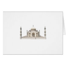 The Taj Mahal: 3D Model: Greeting Cards