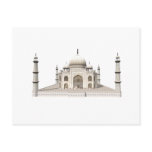 The Taj Mahal: 3D Model: postcards