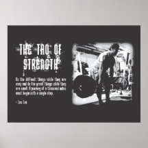The Tao of Strength - Gym Poster