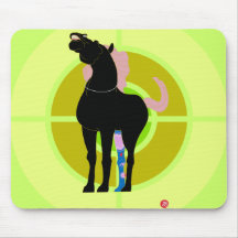 The tatted-up horse mousepad