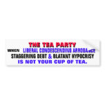 THE TEA PARTY AGAINST LIBERAL ARROGANCE BUMPER STICKERS