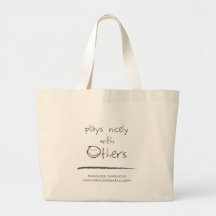 The Team Player - Abstract Canvas Bag