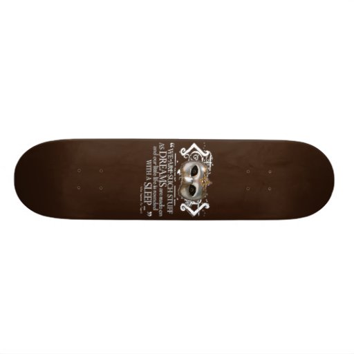 The Tempest Quote Custom Skate Board