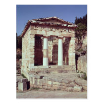 The Temple of the Treasures of the Athenians postcards