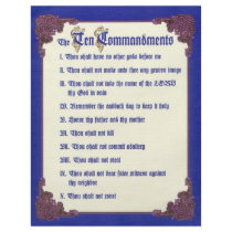 THE TEN COMMANDMENTS PERSONALIZED FLYER