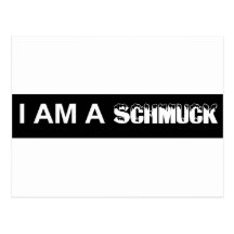THE TERM SCHMUCK POST CARD