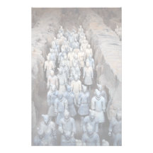 The Terra-cotta Warriors, Xi'an, China Custom Stationery