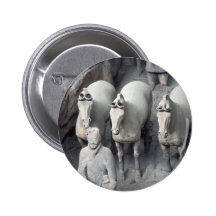 The Terracotta Army Warriors Button