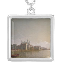 The Thames by Moonlight with Traitors' Gate necklaces