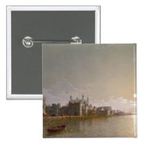 The Thames by Moonlight with Traitors' Gate buttons