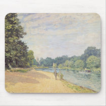 The Thames with Hampton Church, 1874 mousepads