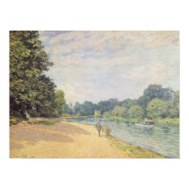The Thames with Hampton Church, 1874 posters