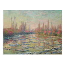 The Thaw on the Seine, near Vetheuil, 1880 Post Card