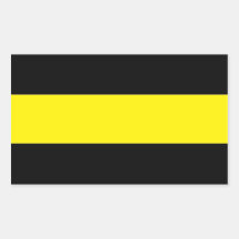The Thin Gold Line Rectangular Stickers
