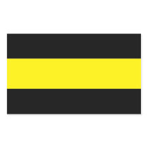 The Thin Gold Line Rectangular Stickers
