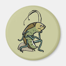 the thinker fridge magnet
