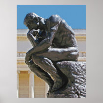 The Thinker photo painting