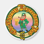 The Thirsty Leprechaun Pub Magnet