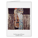 The Three Ages Of Woman By Klimt Gustav Greeting Cards