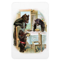 The Three Bears Vinyl Magnet