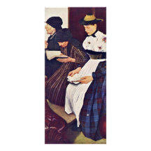 The Three Women In The Church By Leibl Wilhelm Full Color Rack Card