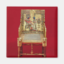 The throne, from the Tomb of Tutankhamun Refrigerator Magnet