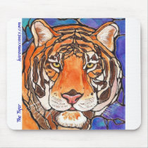 The Tiger Stained Glass/mosaic Art Many products!! Mousepads