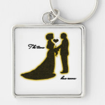 "The time has come" wedding collection keychain
