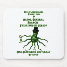 The Time-Travelling Gentleman Octopus Mouse Mat