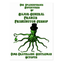 The Time-Travelling Gentleman Octopus postcards